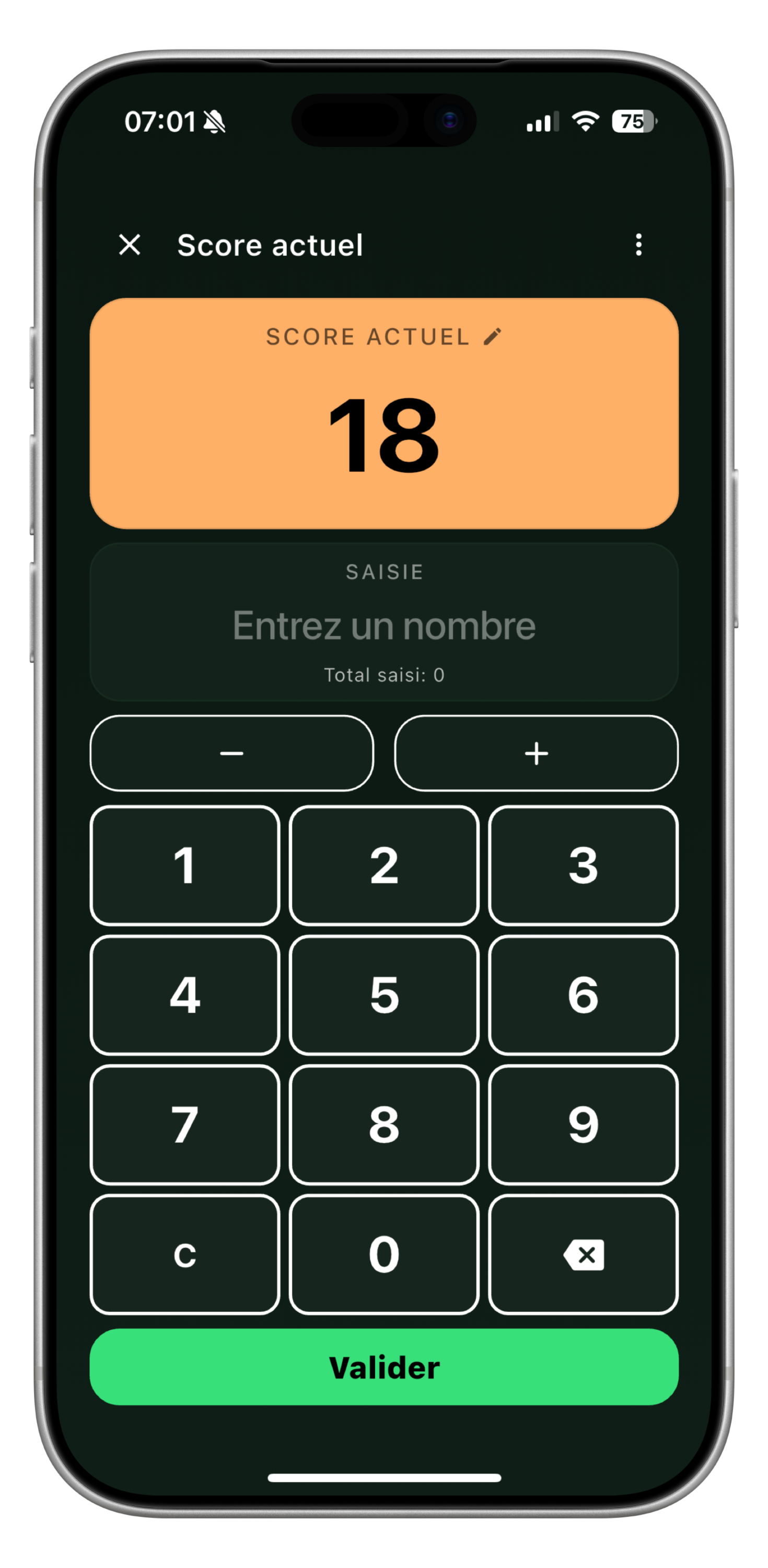 OuiScore screenshot two